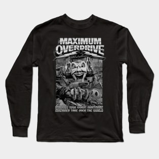 Maximum Overdrive, Classic Horror, (Black & White) Long Sleeve T-Shirt